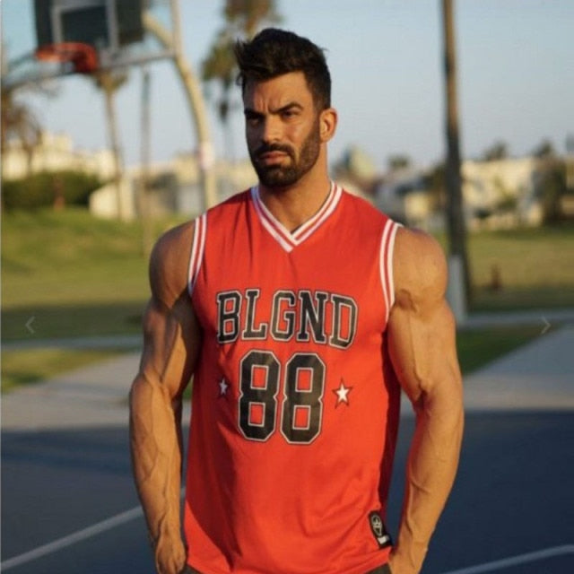 elastique musculation top fitness men mesh tanktop V-neck jersey gym stringer Mens workout tank tops Quick dry vest Running top