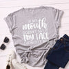 Summer Fashion Women T shirt Cotton 5XL Plus Size Casual Short Sleeve Ladies Tee Shirt Tops Funny Letters Print T-Shirts