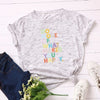 Women Summer Cotton Tshirt Plus Size 5XL Short Sleeve Fashion  Print t-shirts Loose Casual Female Tee Shirt Tops