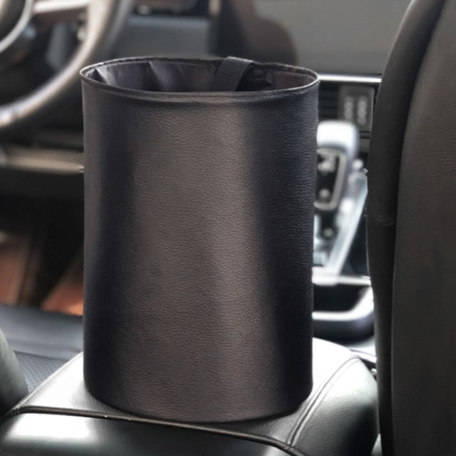 Car Storage Busket Interior Rubbish Container For Waste Organizer Holder Waterproof Garbage Can Trash Bin Folding Auto Accessori