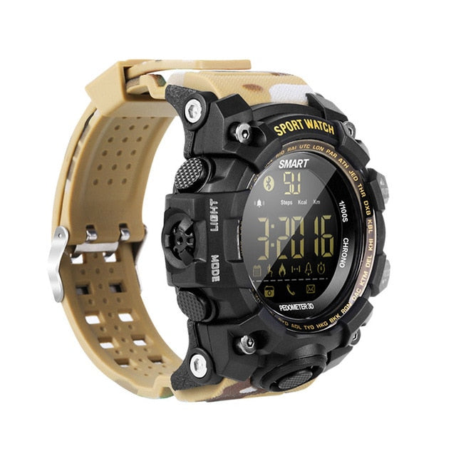 Bluetooth Digital Men Smart Watch Sports Fitness Bracelet Waterproof Alarm Long Standby Military Smartwatch Pedometer Wristwatch