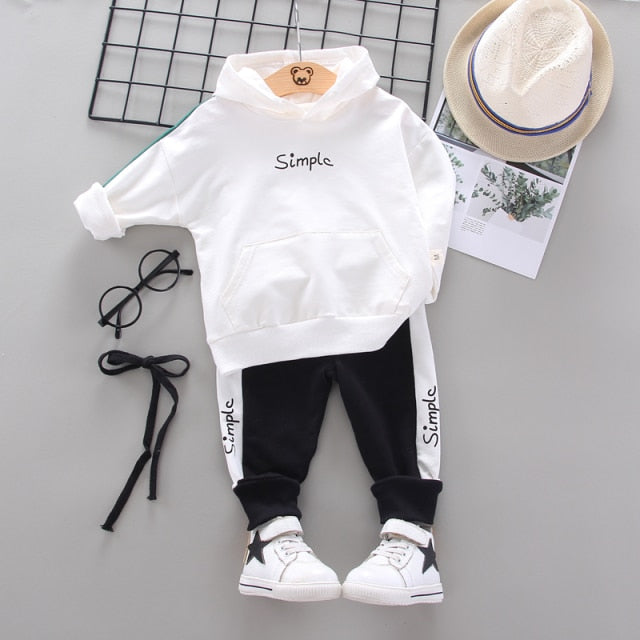 2021 Spring Baby Casual Tracksuit Children Boy Girl Cotton Zipper Jacket Pants 2Pcs/Sets Kids  Sport Suit Infant Clothing