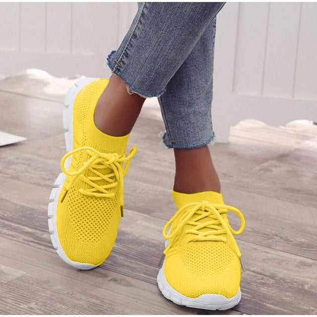 Women's Sneakers Spring Ladies Flat Shoes Casual Women Vulcanized Women 2021 Summer Light Mesh Breathable Female Running Shoes