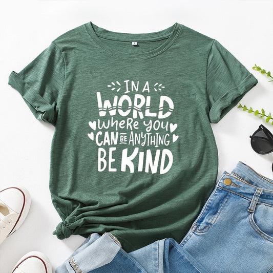 Summer Women T Shirt Cotton 5XL Plus Size Letters Print Short Sleeve O Neck Graphic Tees Tops Casual Tshirt Feminina