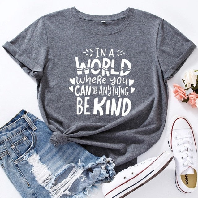 Summer Women T Shirt Cotton 5XL Plus Size Letters Print Short Sleeve O Neck Graphic Tees Tops Casual Tshirt Feminina