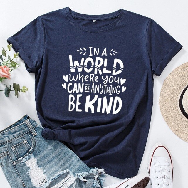 Summer Women T Shirt Cotton 5XL Plus Size Letters Print Short Sleeve O Neck Graphic Tees Tops Casual Tshirt Feminina