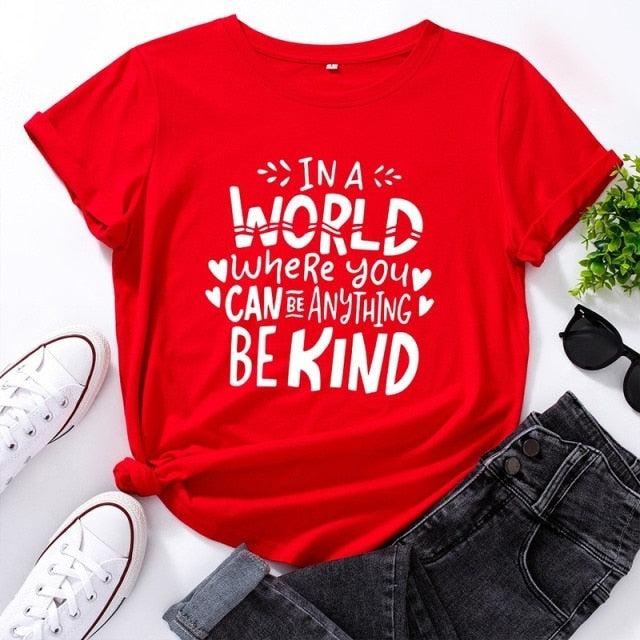 Summer Women T Shirt Cotton 5XL Plus Size Letters Print Short Sleeve O Neck Graphic Tees Tops Casual Tshirt Feminina