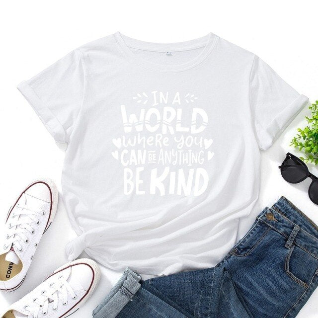 Summer Women T Shirt Cotton 5XL Plus Size Letters Print Short Sleeve O Neck Graphic Tees Tops Casual Tshirt Feminina