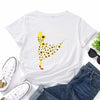 Summer Women T Shirt Cotton 5XL Plus Size Fashion Flowers Lady Print Short Sleeve Tops Graphic Tee Casual Woman Tshirts