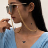 SHIXIN Simple Small Beads Landyard Neck Chain for Glasses Holder Trendy Sunglasses Chains Cord Lace Glasses Jewelry 2021 Fashion