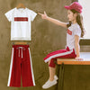 Summer 2021 Baby Girls Clothes Sets Outfits Kids Clothes Short Sleeve +Pants Children Clothing Set 3 4 5 6 7 8 9 10 11 12 Years