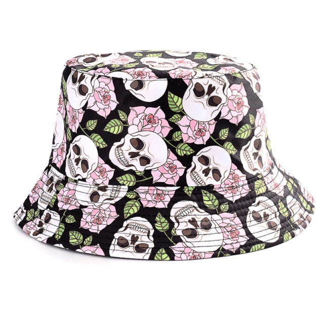 2021 Summer Cartoons Graffiti Bucket Hat For Women Men Outdoor Foldable Bob Fisherman Hat Girls Boys Gorros Panama eSun Hat