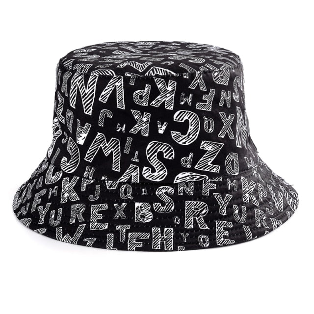 2021 Summer Cartoons Graffiti Bucket Hat For Women Men Outdoor Foldable Bob Fisherman Hat Girls Boys Gorros Panama eSun Hat