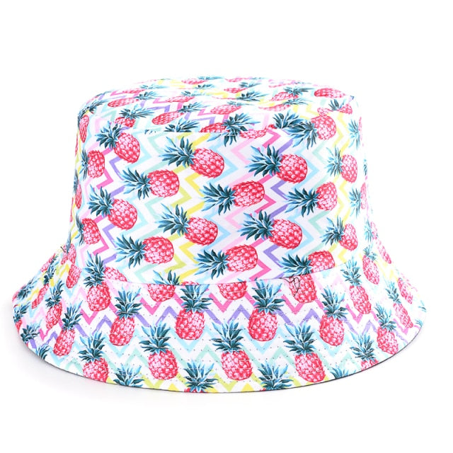 2021 Summer Cartoons Graffiti Bucket Hat For Women Men Outdoor Foldable Bob Fisherman Hat Girls Boys Gorros Panama eSun Hat