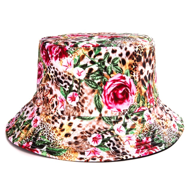 2021 Summer Cartoons Graffiti Bucket Hat For Women Men Outdoor Foldable Bob Fisherman Hat Girls Boys Gorros Panama eSun Hat