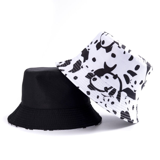 2021 Summer Cartoons Graffiti Bucket Hat For Women Men Outdoor Foldable Bob Fisherman Hat Girls Boys Gorros Panama eSun Hat