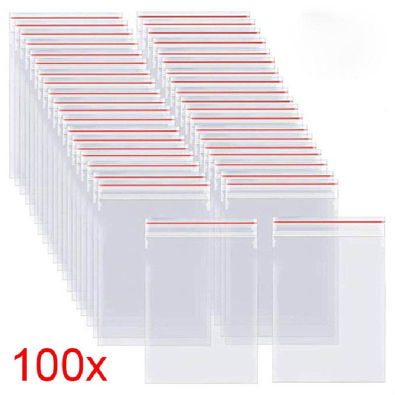 100pcs/pack Resealable Zip Lock Bags