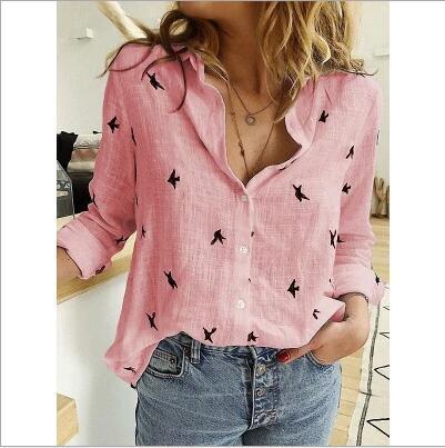 Leisure  Shirts Long Sleeve Oversized Shirt Womens Blouses